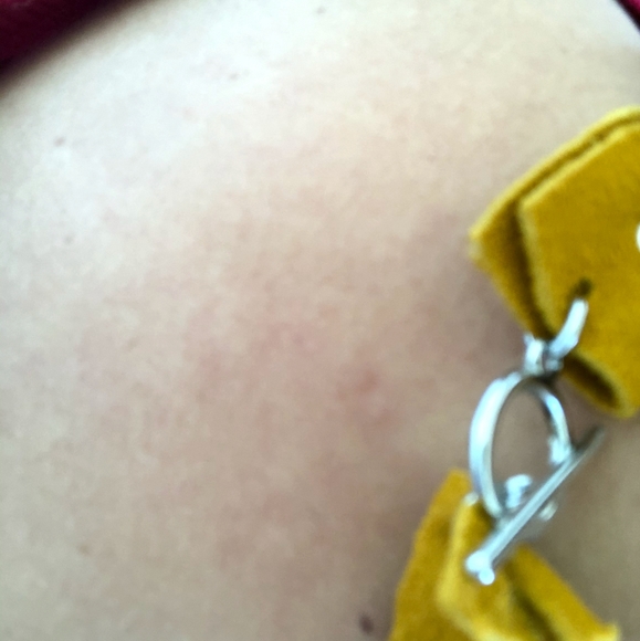 Braided Deer Hide Choker with Crystal - Picture 4 of 5